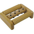 Wooden Three Roller Foot Massager w/ Magnets